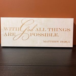 Inspirational Quote Canvas Frame